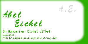abel eichel business card